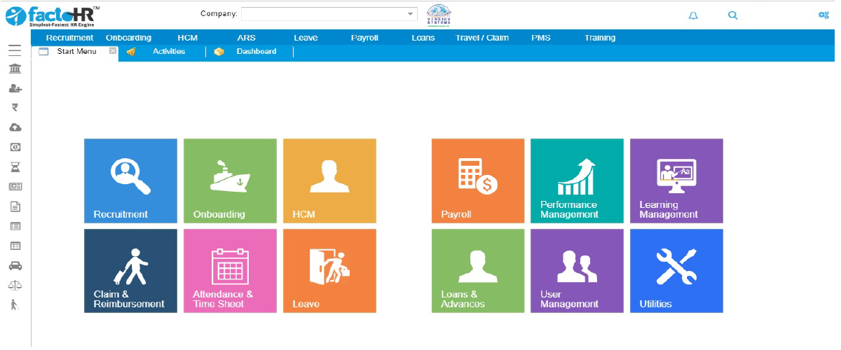 factohr dashboard